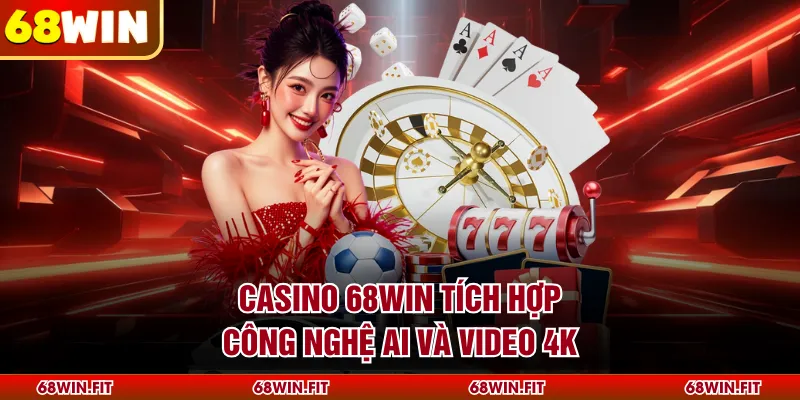 Casino 68WIN tích hợp công nghệ AI và video 4K